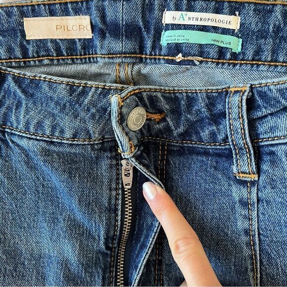 Anthropologie Pilcro Darted Wide-Leg Jeans NEW Plus Size 18W - Picture 11 of 13